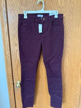 LOFT Plum Skinny Jeans